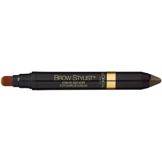 L'ORÉAL PARIS Brow Stylist Kabuki Blender Brow Crayon, 313 Brunette, 0.05 oz.