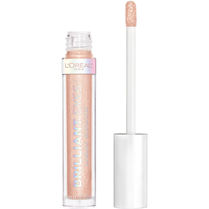 L'ORÉAL PARIS Brilliant Eyes Shimmer Liquid Eye Shadow Makeup, 425 Rose Gem, 0.1 oz.