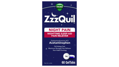 VICKS ZZZQUIL NIGHT PAIN BK CHR LIQ 12OZ