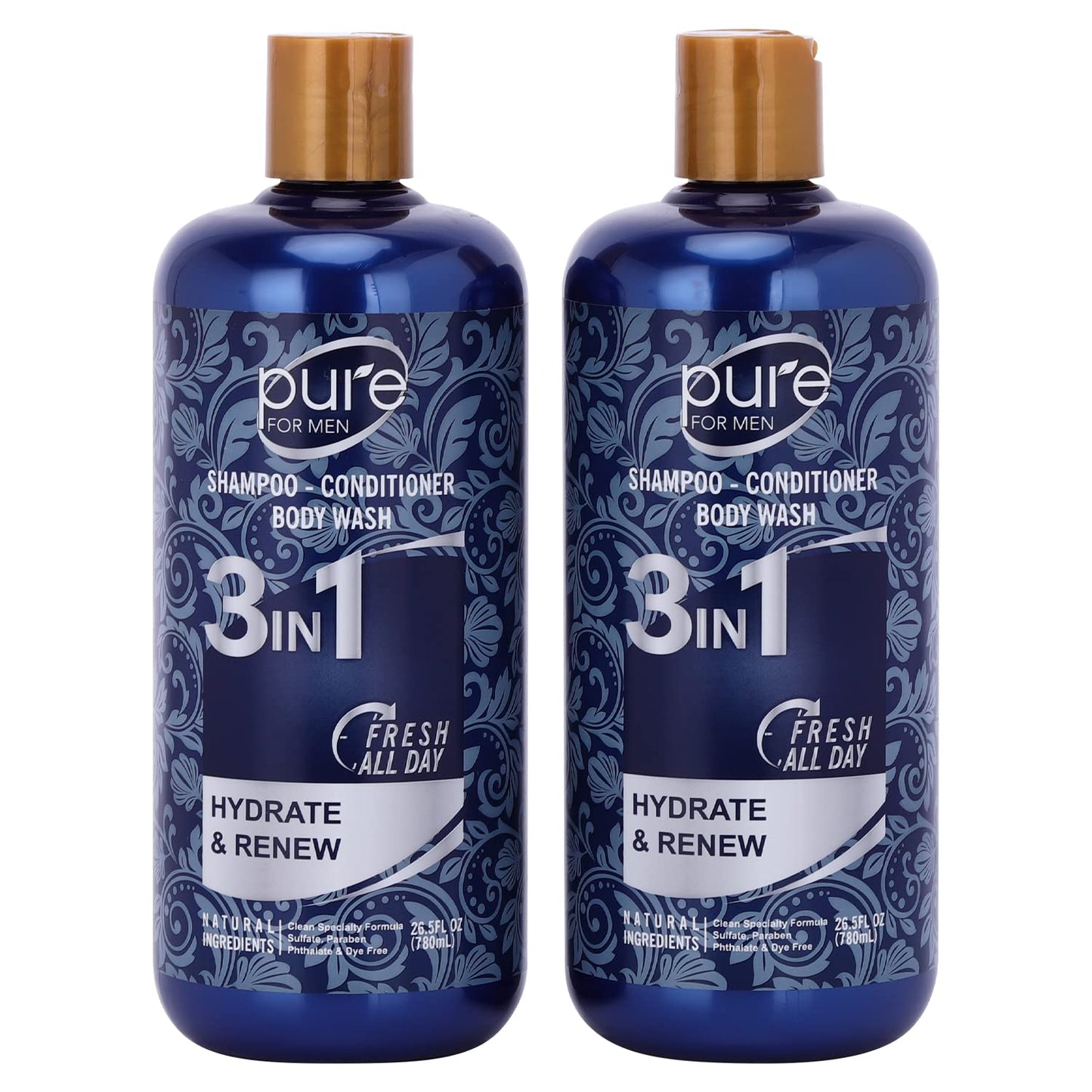 Okay Men Curls 3-In-1 Shampoo Conditioner & Body Wash 20oz