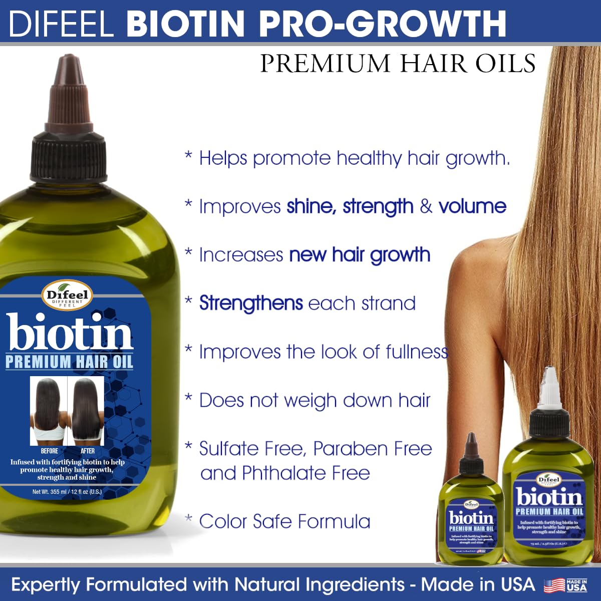 DIFEEL BIOTIN SERUM OIL MIST 8Z
