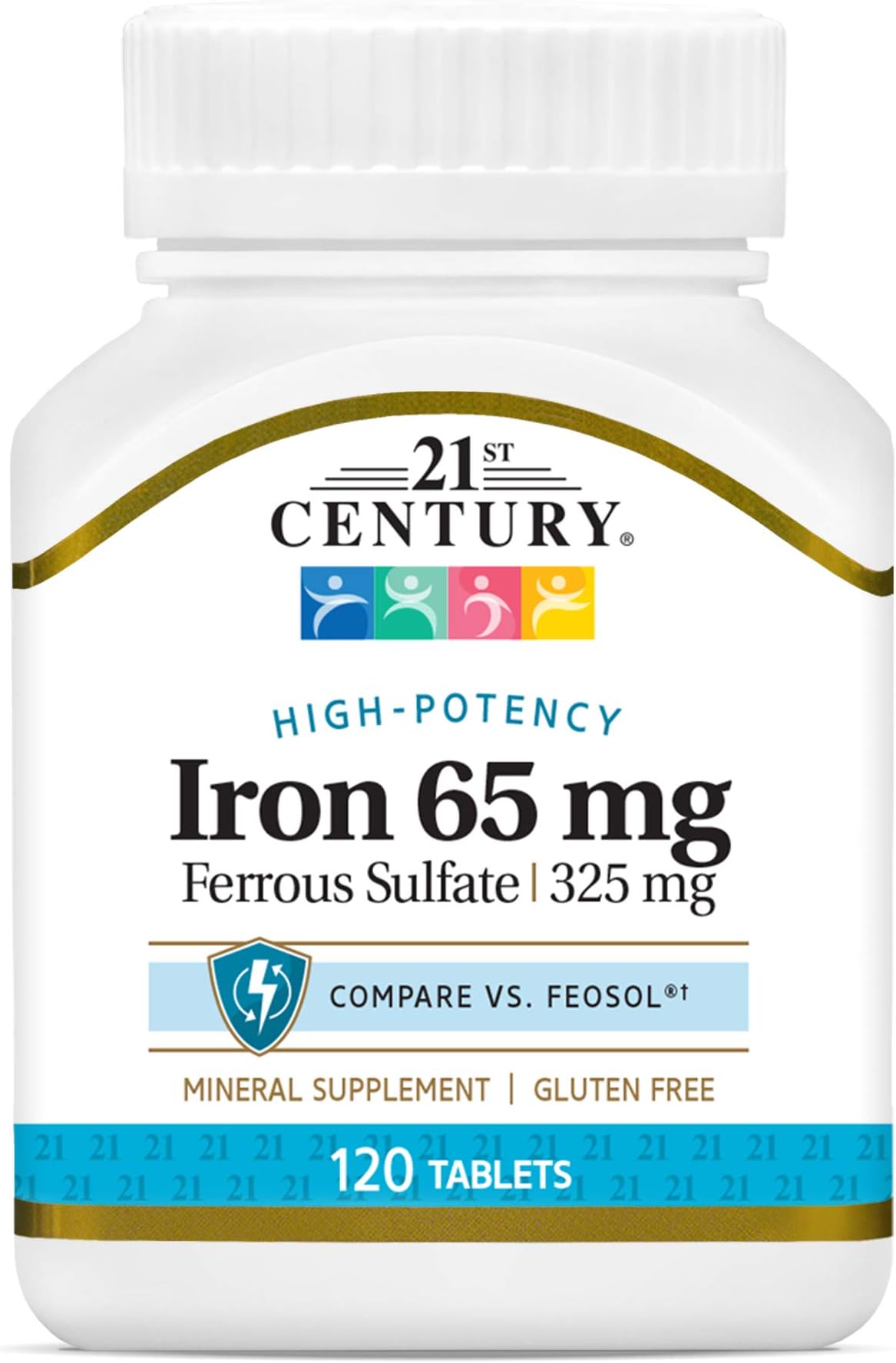 IRON FERRS SULF 65MG TAB 120CT NAT TRU