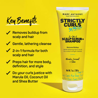 Marc Anthony Strictly Curls 3X Moisture Shampoo 8.4oz Tube