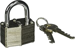 Helping Hand Laminated Steel Padlock, 1.5"