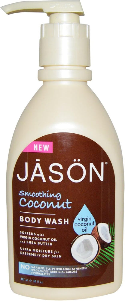 JASON NATURAL PRODUCTS BODY WASH,SMTHNG COCONUT