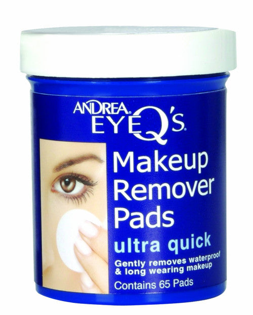 ANDREA Eye Q's Ultra Quick Eye Makeup Remover Pads, 65 count
