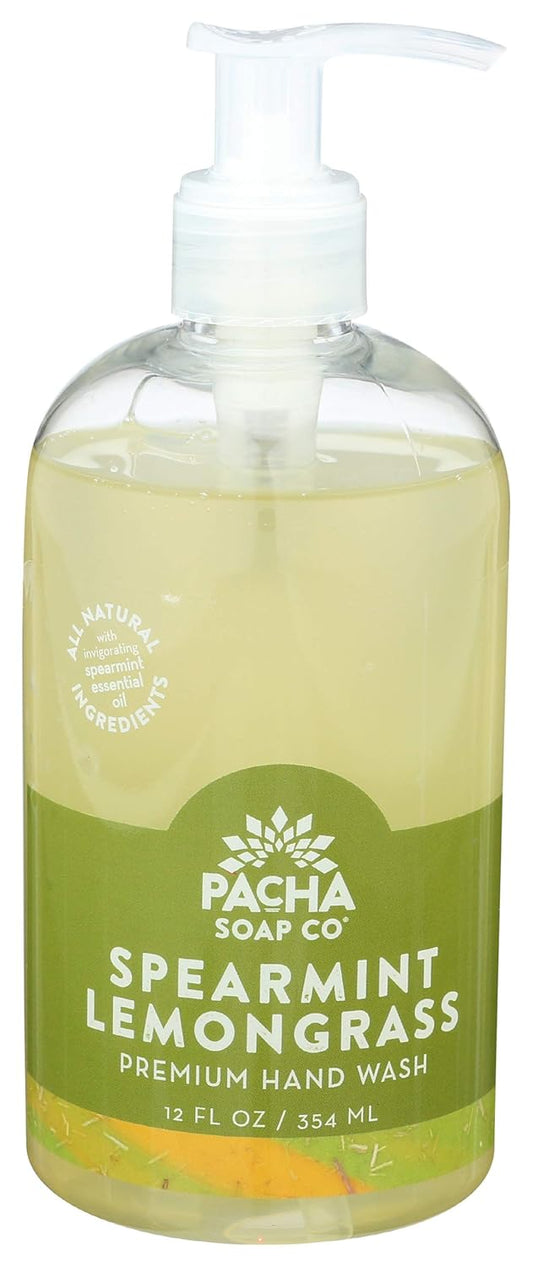 PACHA SOAP CO FOAMING HAND SOAP, SPEARMINT LEMONGRASS 12 FL OZ