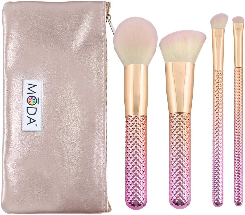MODA Mini 5 Piece Eye Brush Kit with Pouch