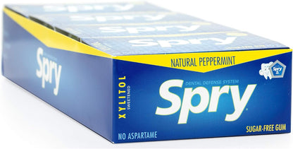 SPRY GUM,PEPPERMINT,BAG