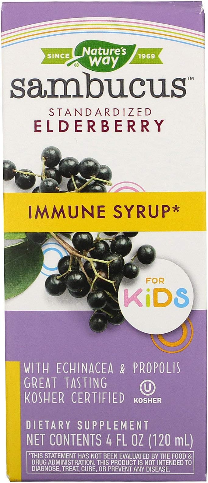 NATURE'S WAY SAMBUCUS SYRUP,OG2,KIDS