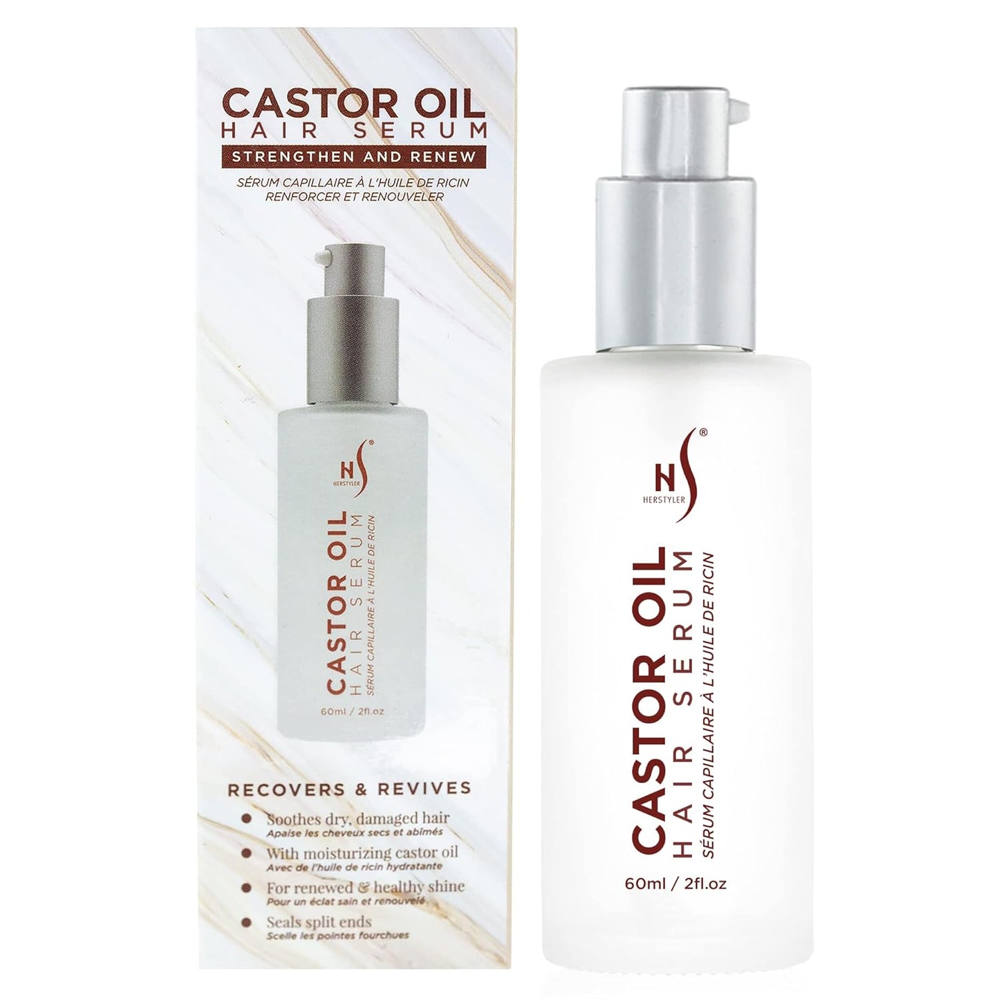 U/H CASTOR OIL HAIR SERUM    4Z