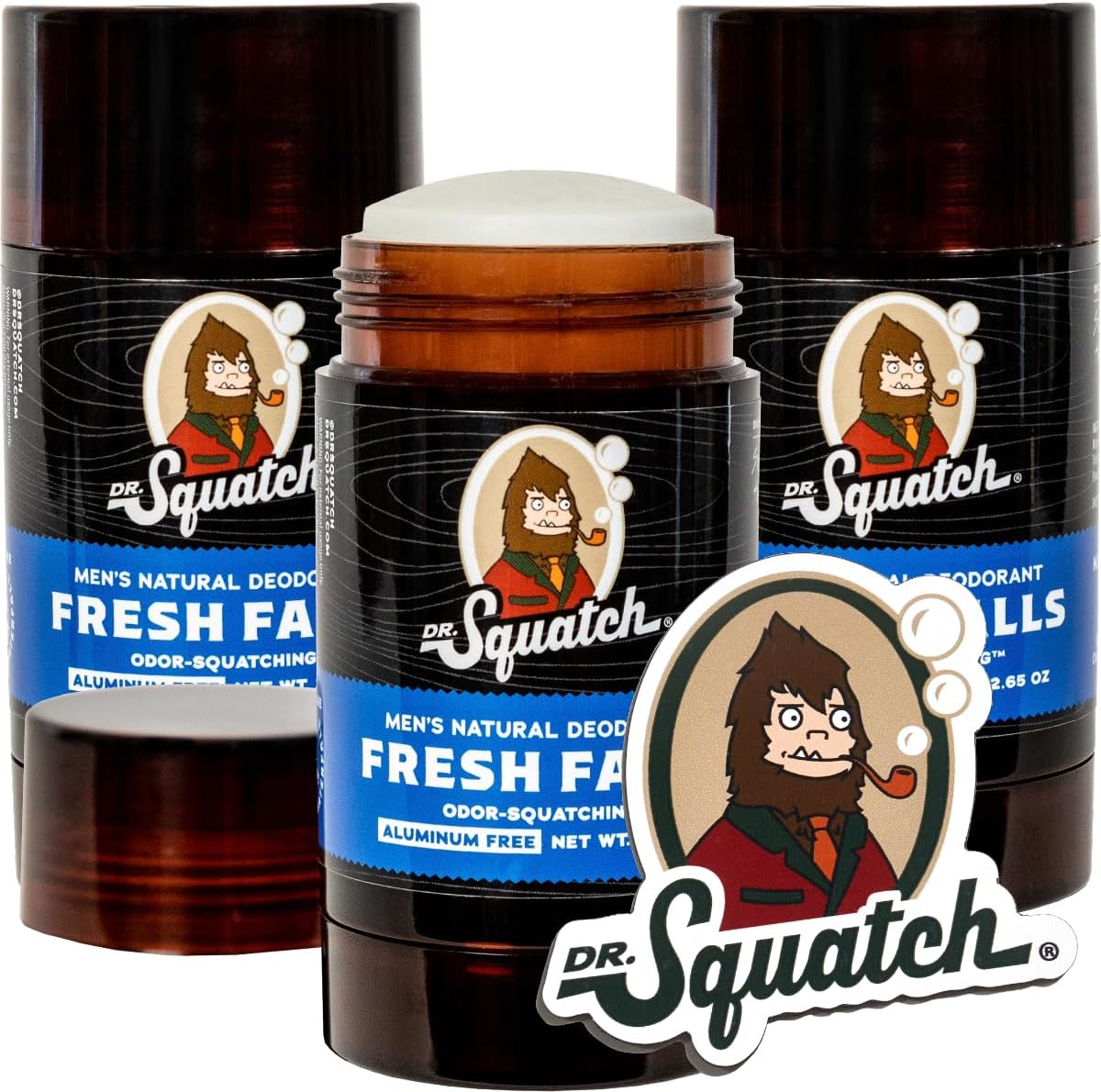 DR. SQUATCH DEODORANT,MENS,BAY RUM