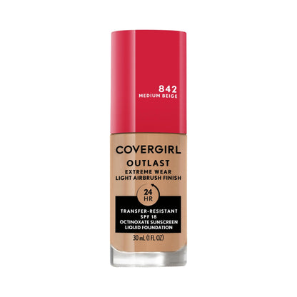 COVERGIRL Outlast Extreme Full Coverage Liquid Foundation - 877 Deep Golden