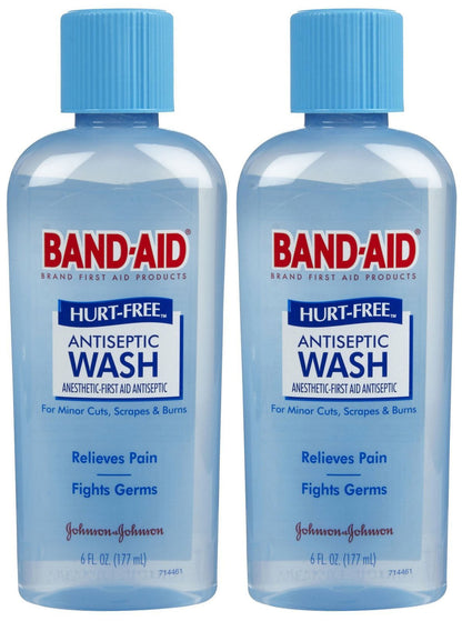 BAND AID HURT-FREE ANTISEPTIC WASH 6OZ