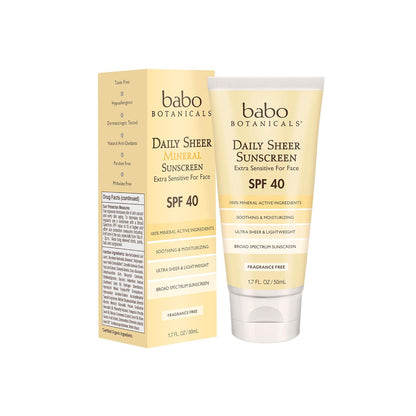 BABO BOTANICALS SUNSCRN,DLY SHEER,SPF 40
