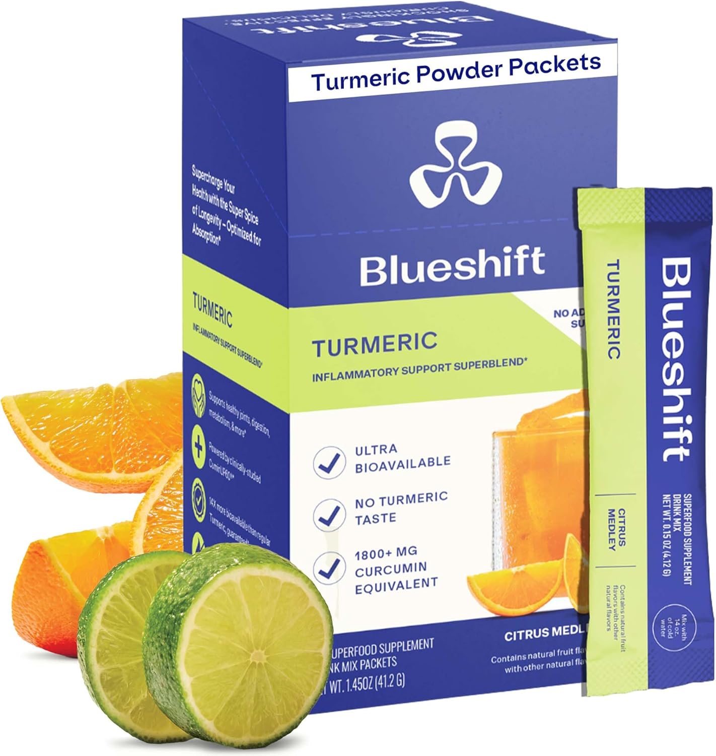 BLUESHIFT TURMERIC,CITRUS MEDLEY