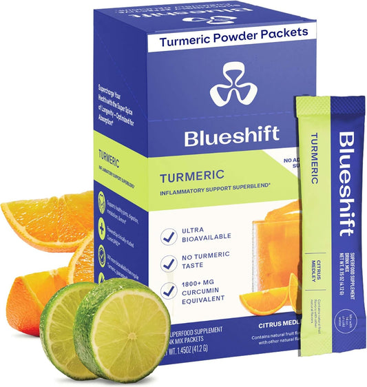 BLUESHIFT TURMERIC,CITRUS MEDLEY