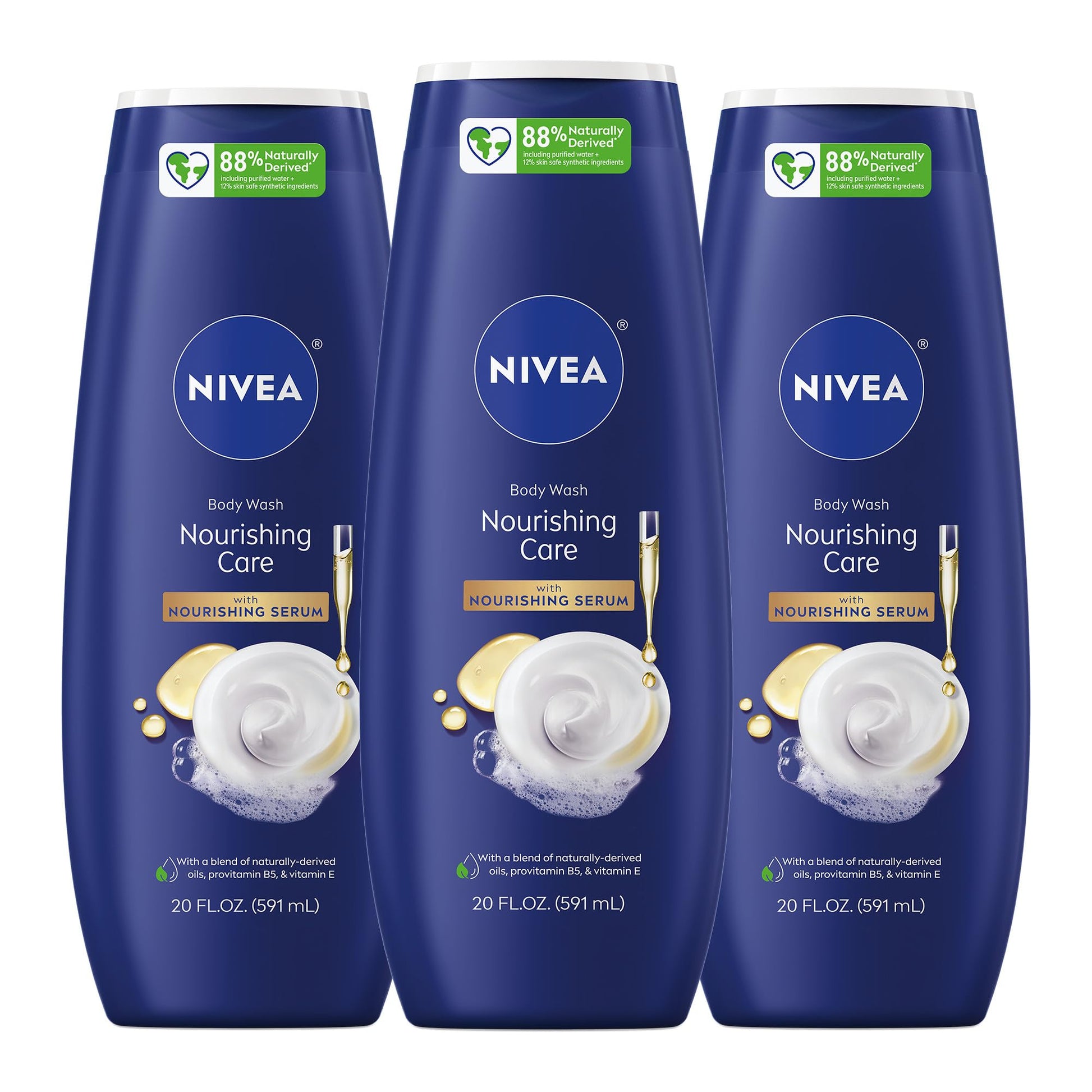 NIVEA B/W NOURISHING CARE LQ 20OZ