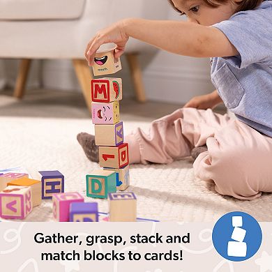 Melissa & Doug Ms. Rachel Wooden Learning Blocks and Activity Cards
