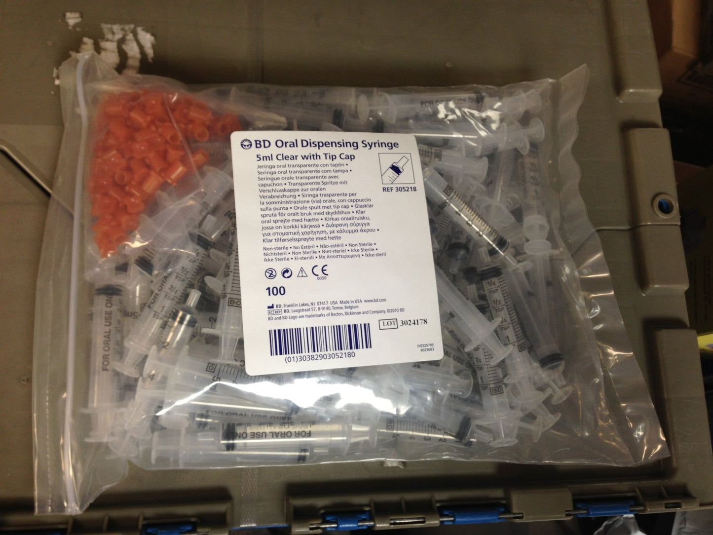 BD ORAL SY 5X100 5ML AMB 305208