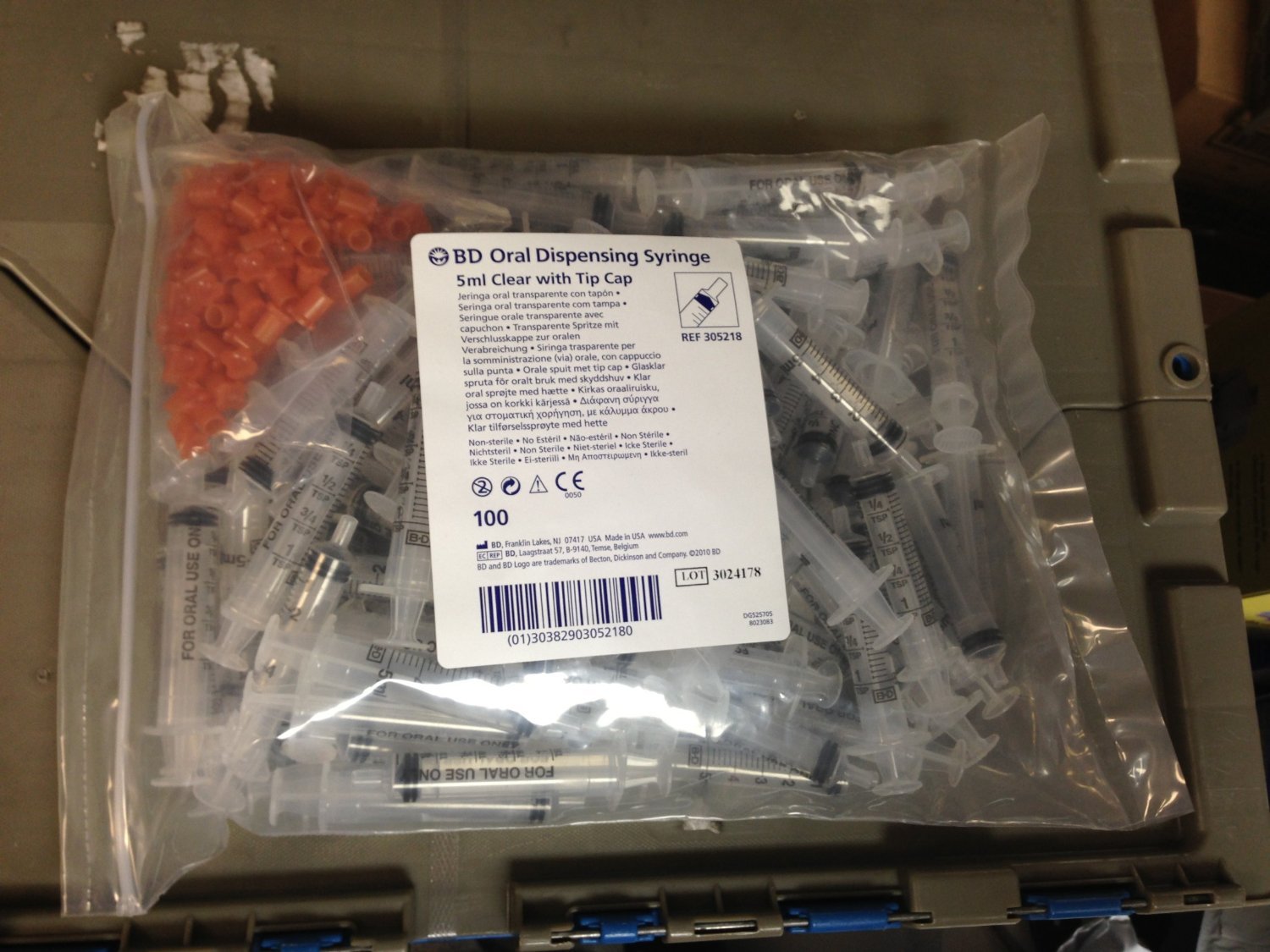 BD ORAL SY 5X100 5ML AMB 305208