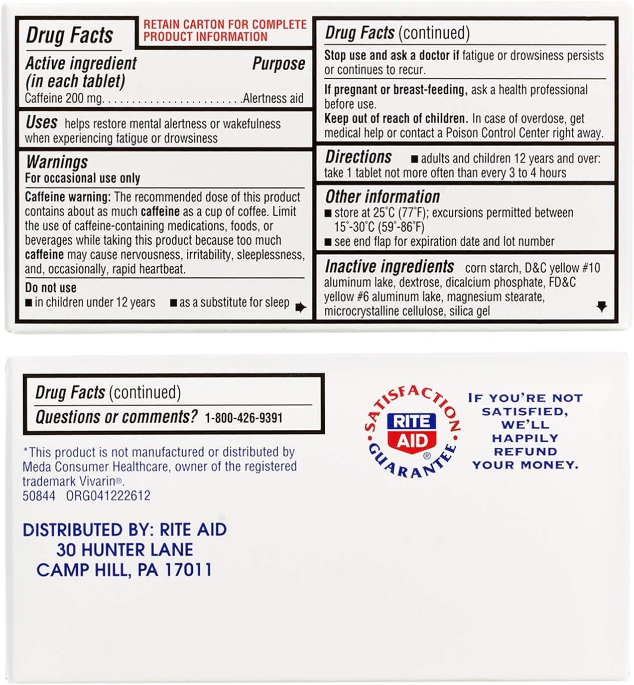 GNP ALERT AID CAFFEINE 200 MG TAB 16