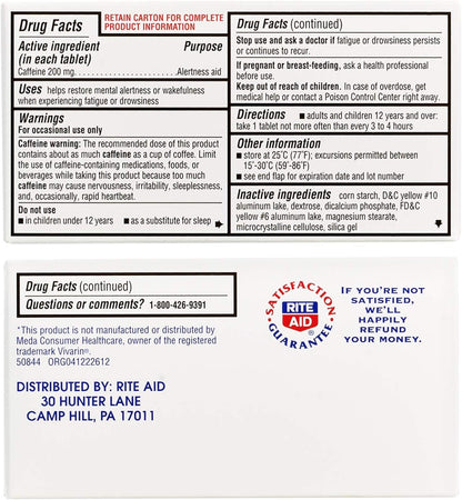 GNP ALERT AID CAFFEINE 200 MG TAB 16