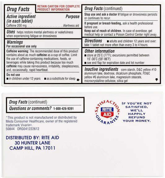 GNP ALERT AID CAFFEINE 200 MG TAB 16