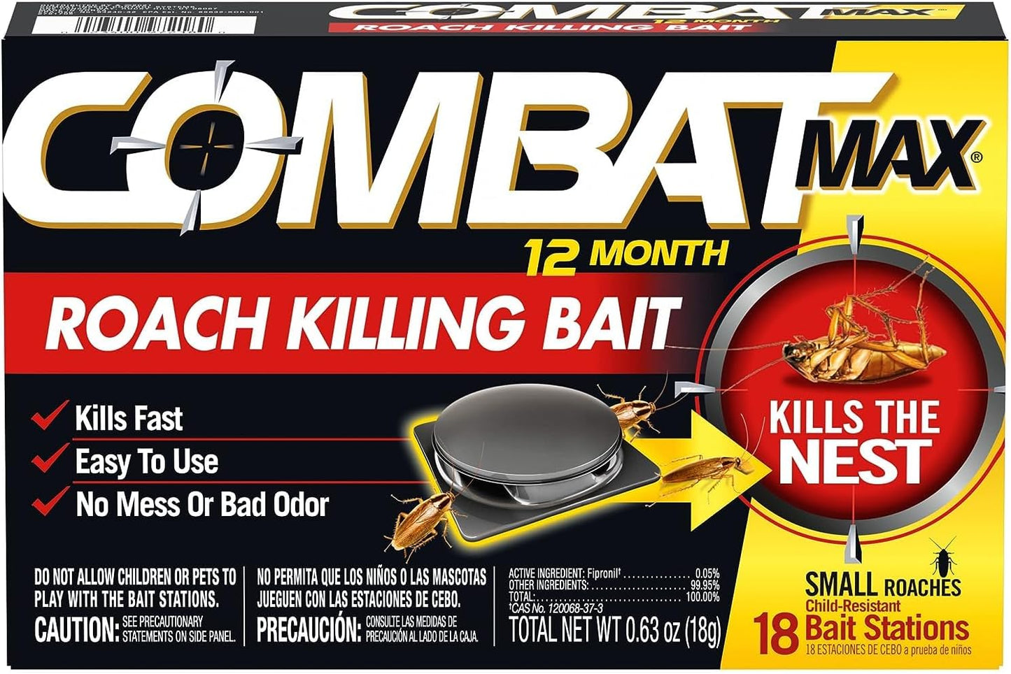 COMBAT ROACH 6X18 12 MO BSTA