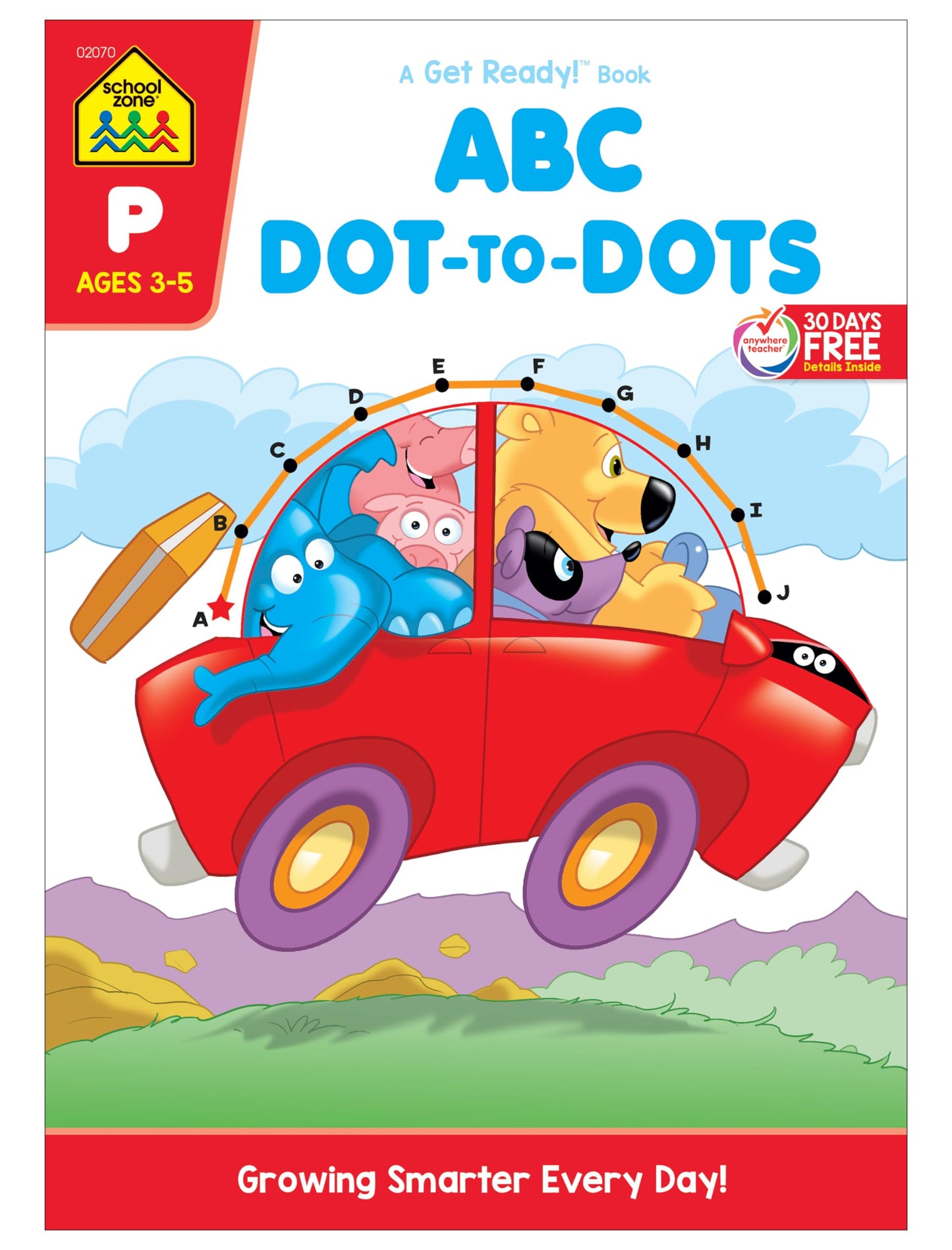 School Zone 1-25 Dot-to-Dots Preschool Workbook