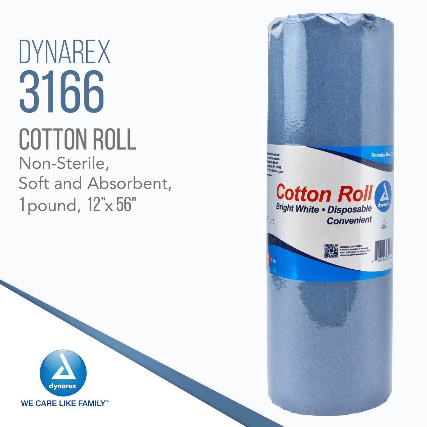 COTTON  ROLL 16OZ STR ABS