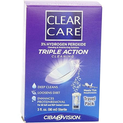 CLEAR CARE DISINFECTING TRAVEL PK 3OZ