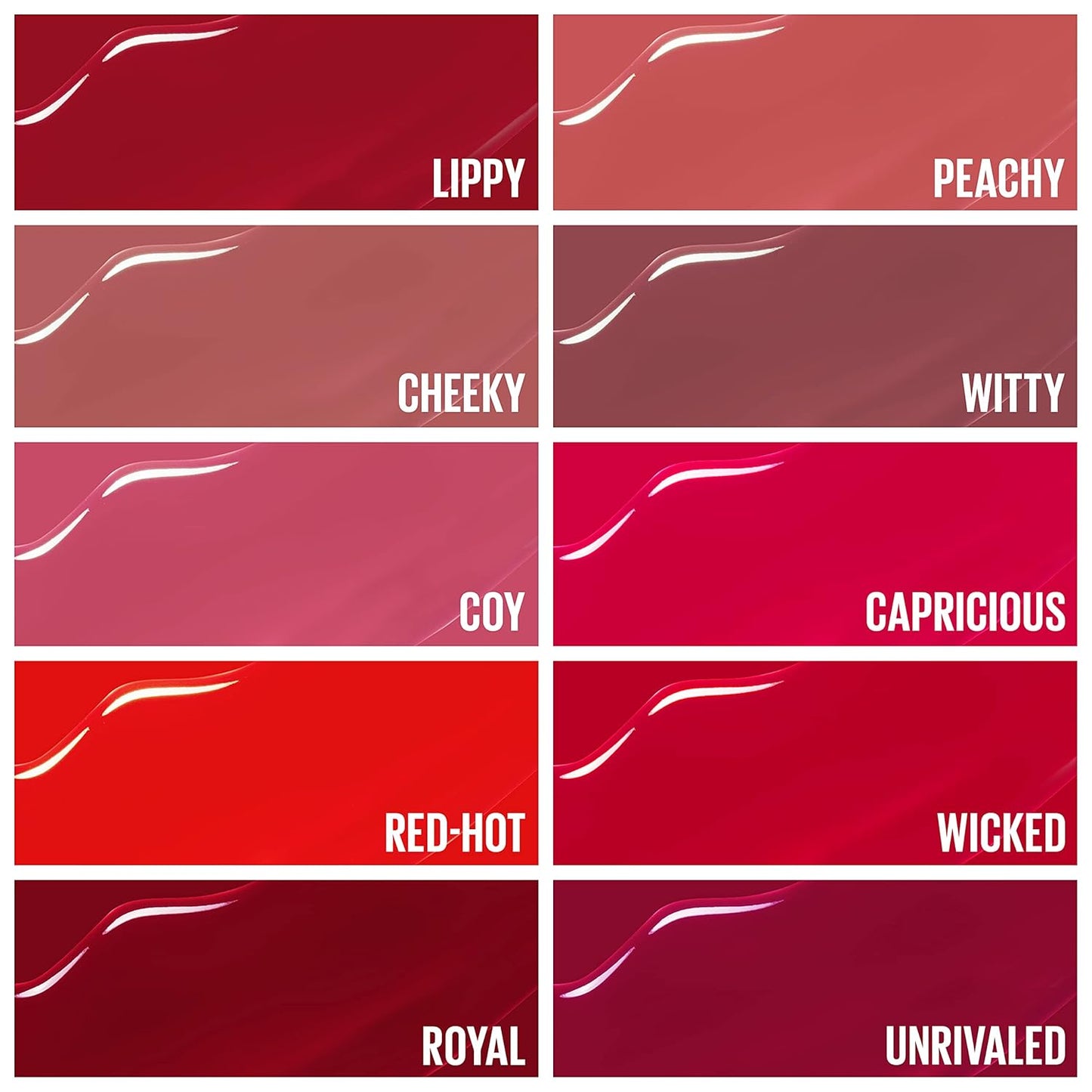 MAYBELLINE New York Super Stay Vinyl Ink Longwear Liquid Lipcolor, 025 Red-Hot, 0.14 oz