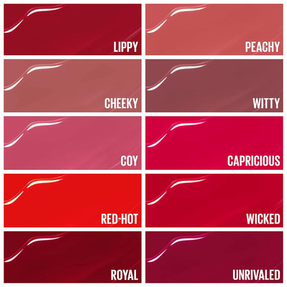 MAYBELLINE New York Super Stay Vinyl Ink Longwear Liquid Lipcolor, 025 Red-Hot, 0.14 oz