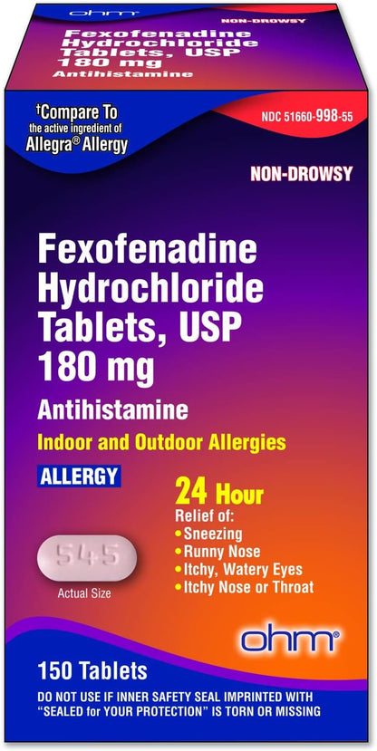 FEXOFENADINE 180MG 150 CT TAB MAJOR