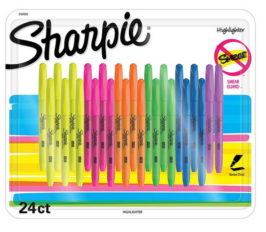 Sharpie Accent Tank-Style Highlighters 4Ct Assorted Colors