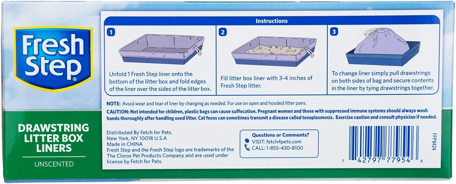 FRESH STEP LITTER BOX DRAWSTRING LNR 7CT