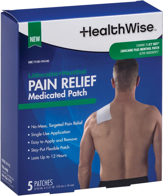 GNP LIDOCAINE+MENTHOL PATCH 5CT