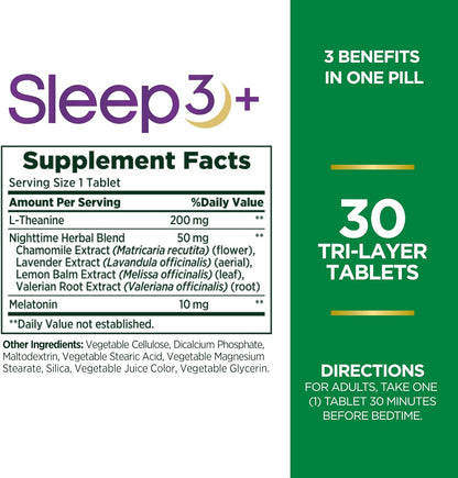 SLEEP COMPLEX MEL3MG GUM 60CT NAT BOUNTY