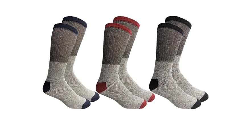 Forsythia Ridge  1Pk Thermal Crew Socks