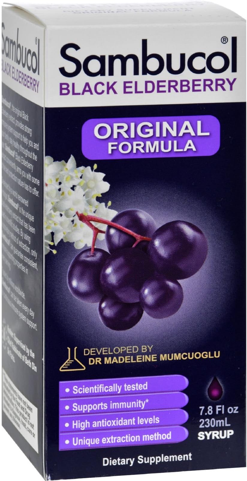 SAMBUCOL BLACK ELDERBERRY ORIGINAL 7.8OZ