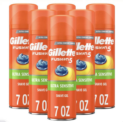Gillette Fusion Shave Gel Ultra Sensitive 7oz