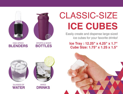 Arrow Single Easy Out Plastic Ice Cube Tray - Assorted