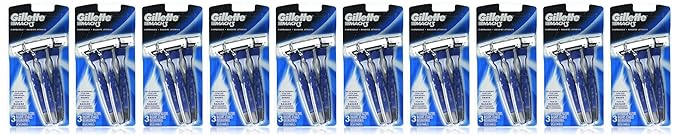 Gillette Mens Mach 3 Razor Disposable 3 Count
