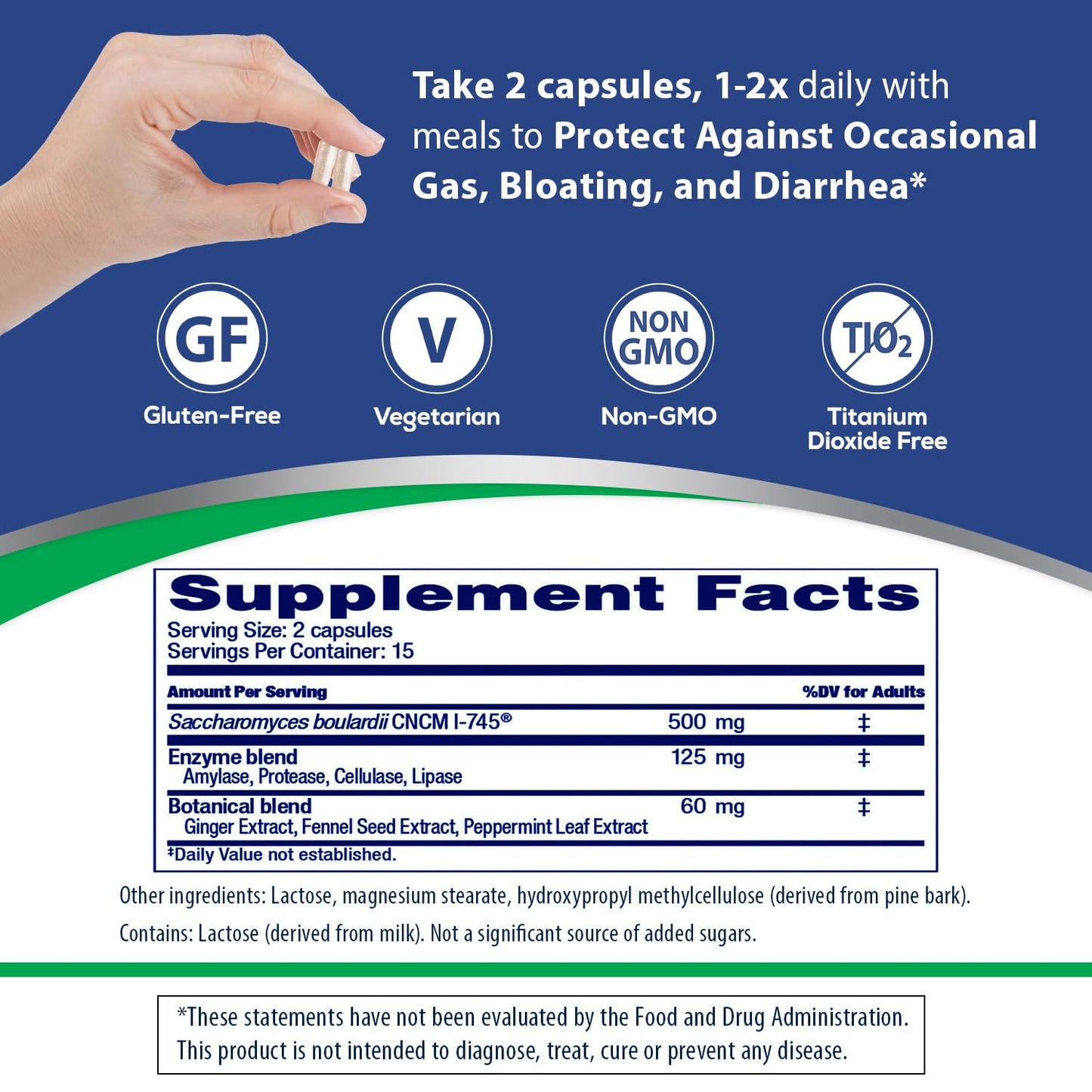 FLORASTOR GAS & BLOAT DGST SUPP CAP 30CT