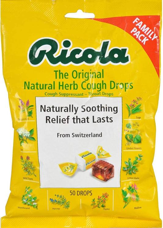 RICOLA COUGH DROP,HONEY HERB