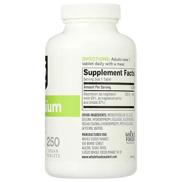 MAGNESIUM 200MG TABLETS 100CT MASON