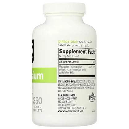 MAGNESIUM 200MG TABLETS 100CT MASON