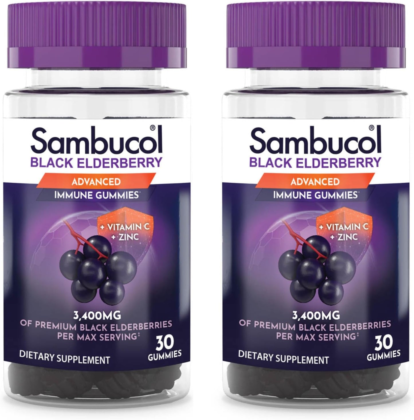 SAMBUCOL BLACK ELDERBERRY PASTILLES 20CT
