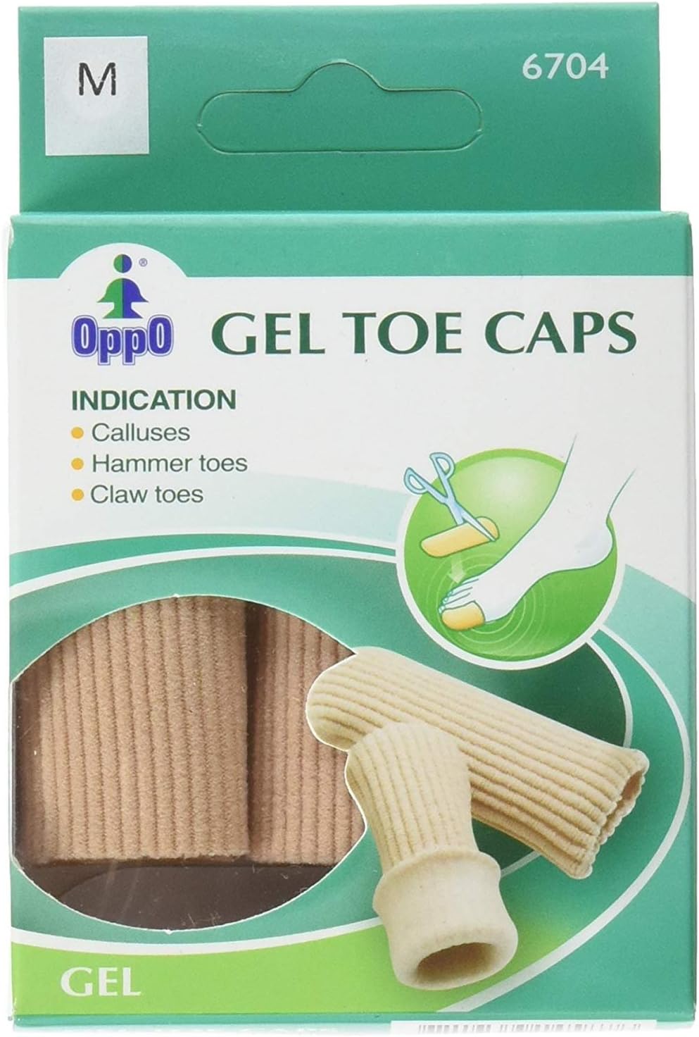 OPPO TOE/FINGER CAP SB 2EA GEL SM